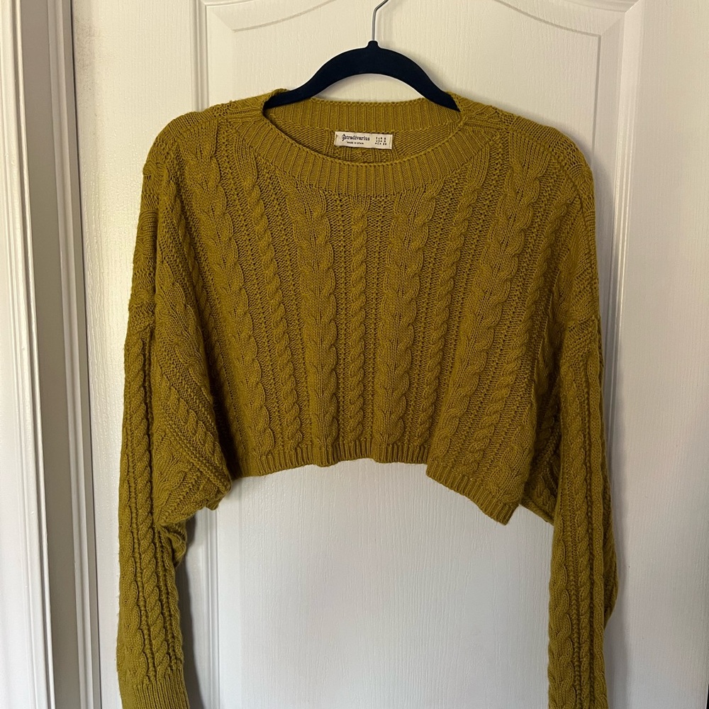 Cropped Knit Sweater